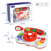Electric Baby Plastic Car Steering Wheel Toys Children Educational Multifunction Music Toys